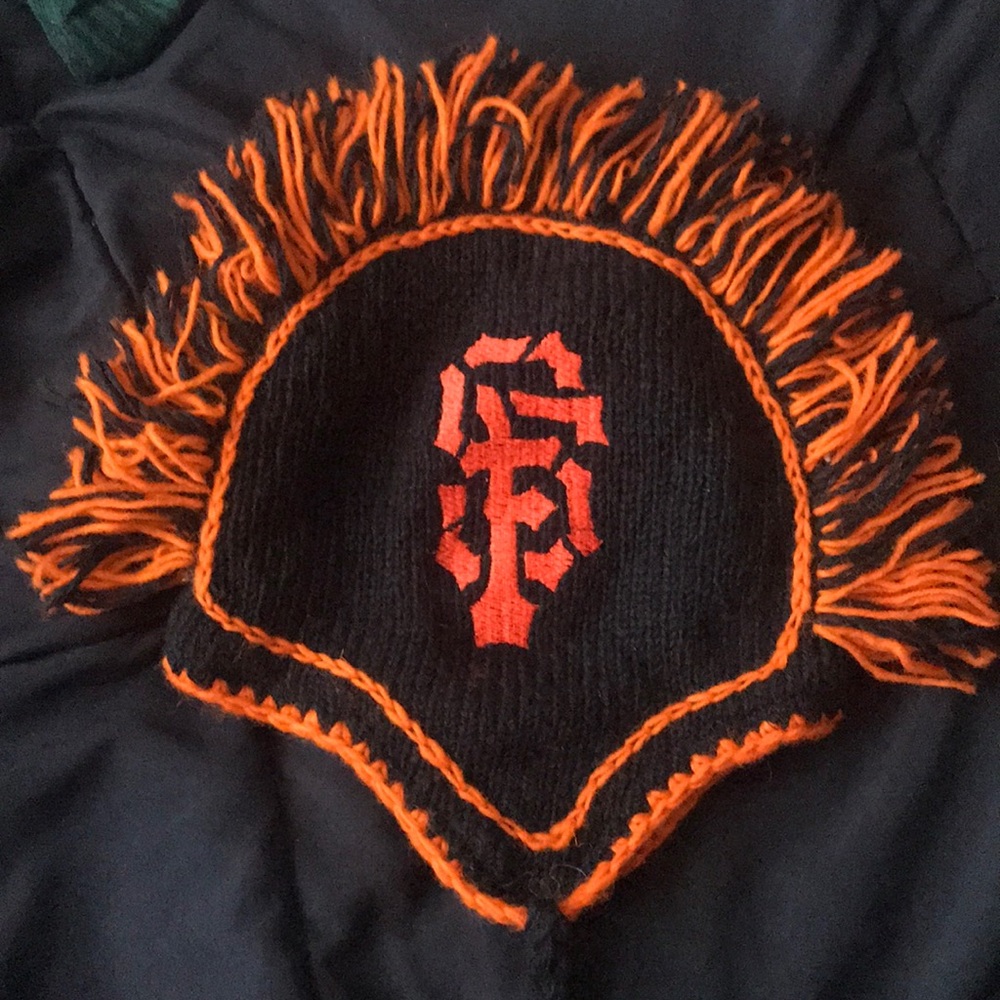 Giants Fan Mohawk Hat/Beanie